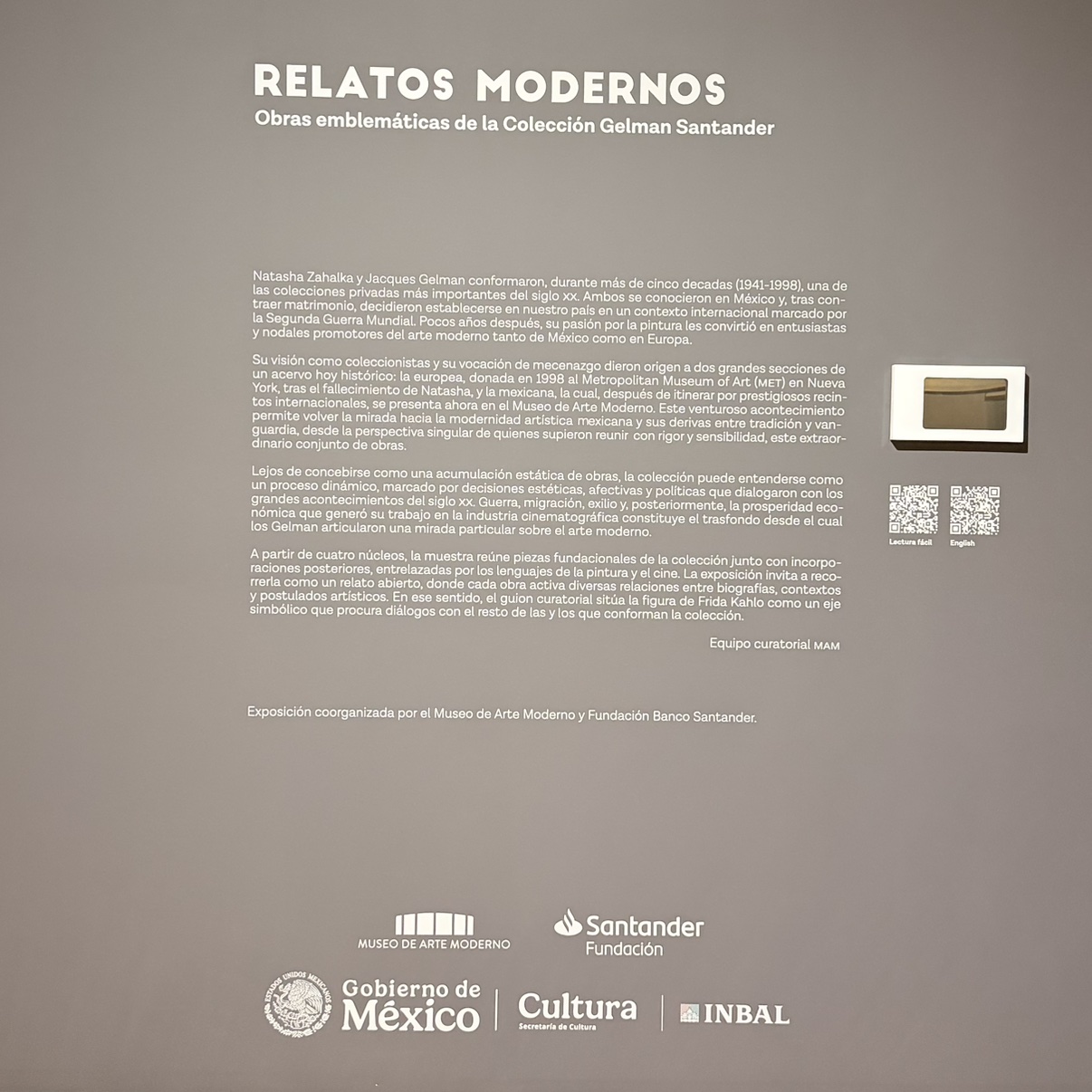 Relatos modernos. Obras emblemáticas de la colección Gelman Santander — Graciela Iturbide, Lola Álvarez Bravo, Frida Kahlo, María Izquierdo, Patti Smith, Tina Modotti